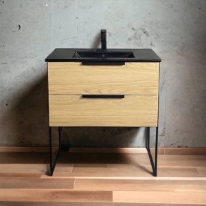 ESSENHOUT BADKAMERMEUBEL PRAAG (80cm, inclusief een keramische wastafel)